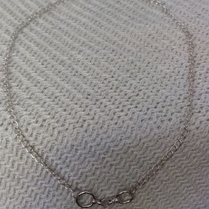 Minimalist silver chain necklace